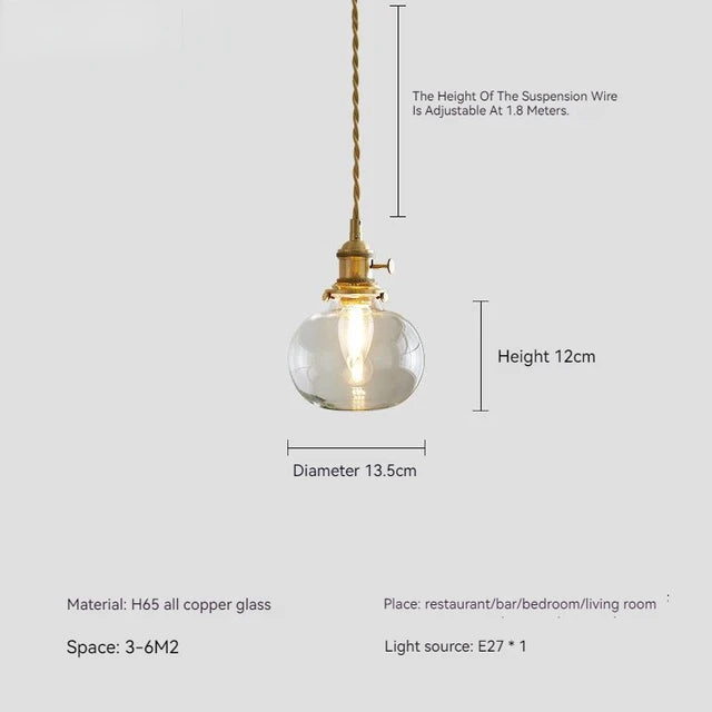 CrystalGlow - Glas Pendelleuchte