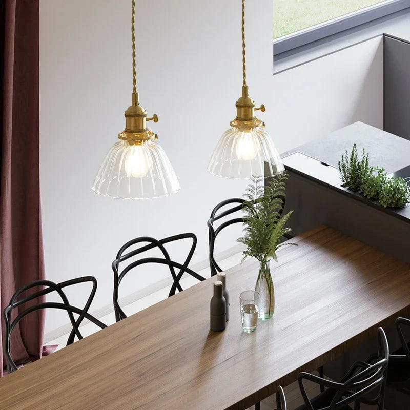 CrystalGlow - Glas Pendelleuchte