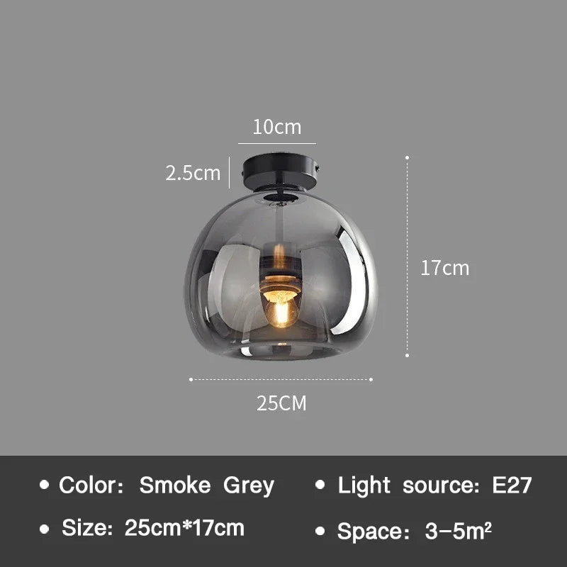 EssenceGlow - Minimalistische Glas-Deckenleuchte