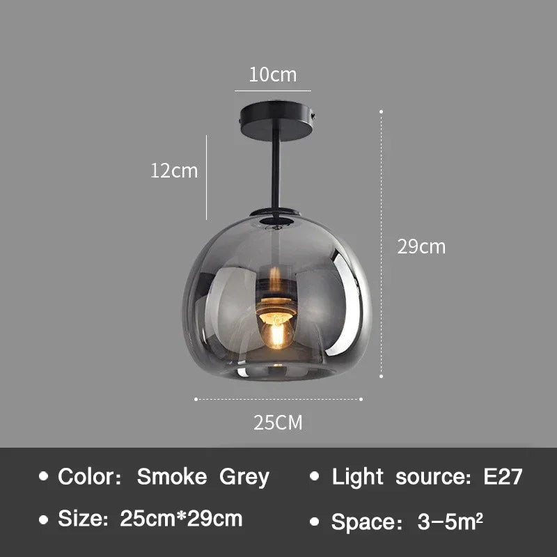 EssenceGlow - Minimalistische Glas-Deckenleuchte