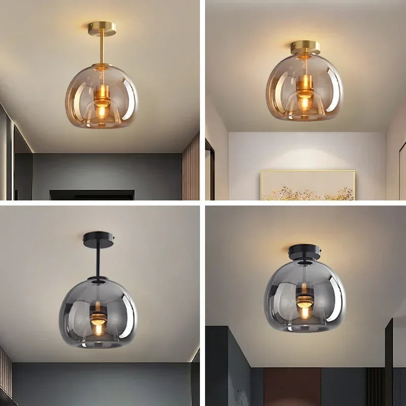 EssenceGlow - Minimalistische Glas-Deckenleuchte