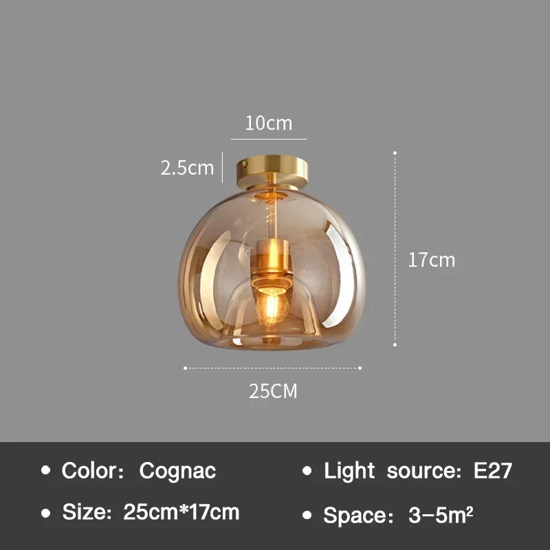 EssenceGlow - Minimalistische Glas-Deckenleuchte