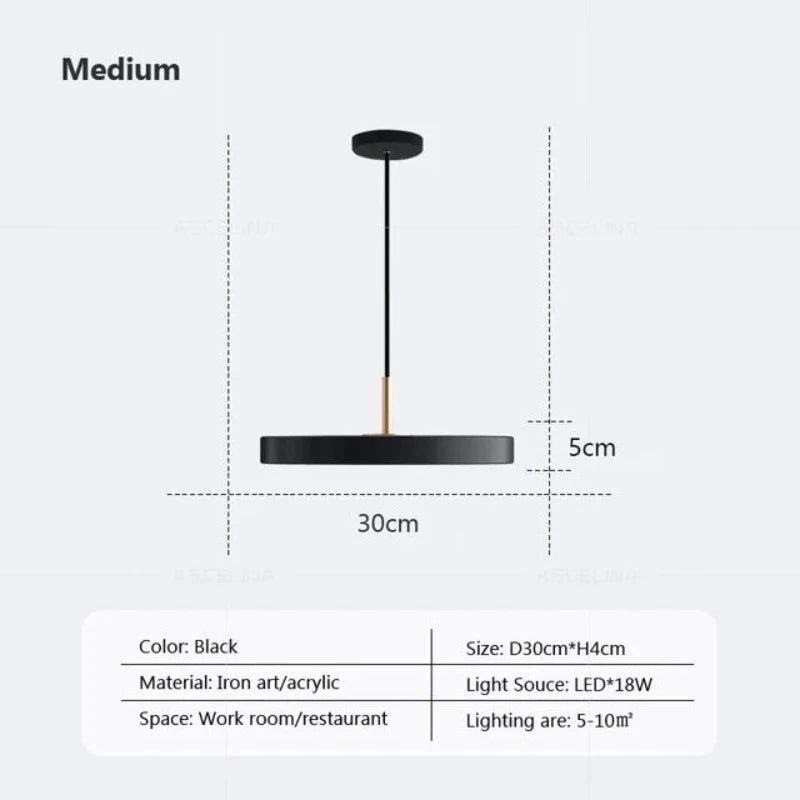 DynamicIllumination - schlanke scheiben hängeleuchte
