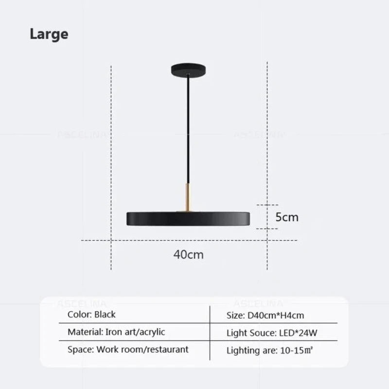 DynamicIllumination - schlanke scheiben hängeleuchte