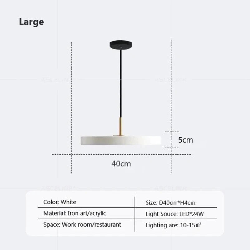 DynamicIllumination - schlanke scheiben hängeleuchte