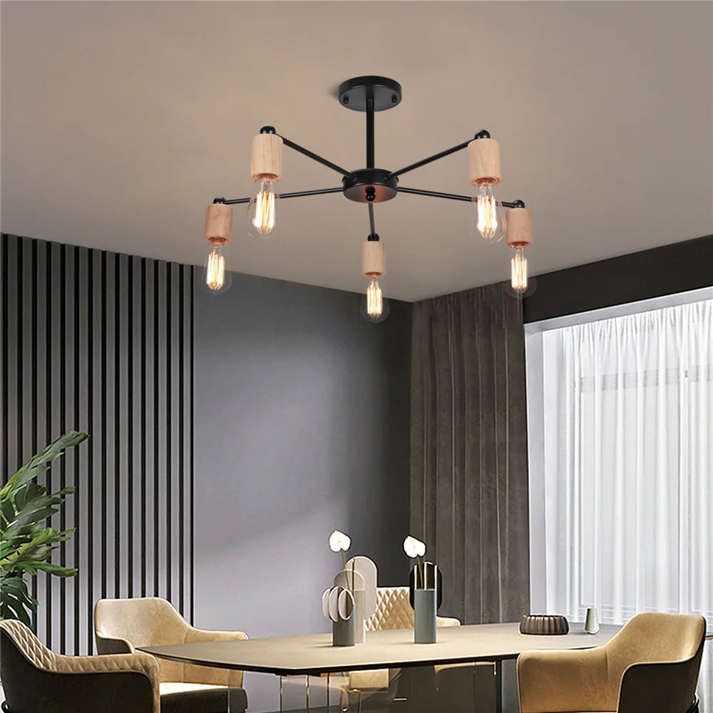NordicCraft  - Moderner nordischer Loft-Kronleuchter