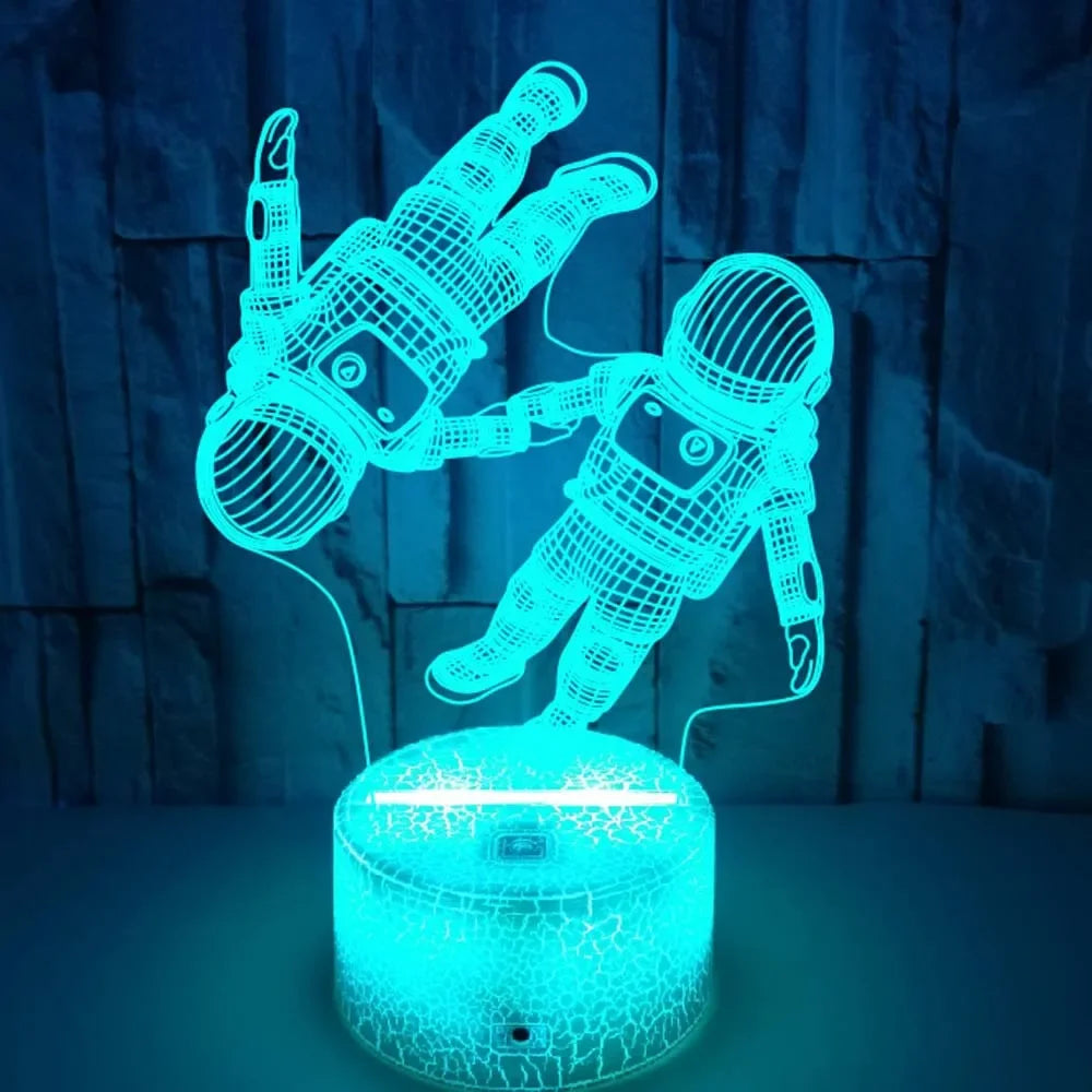 CosmicGlow - Galaktische Astronautenlampe