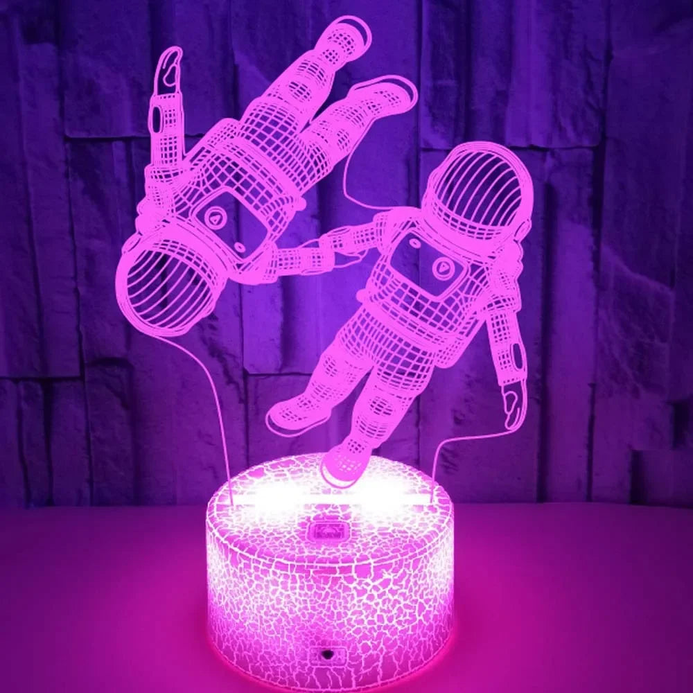 CosmicGlow - Galaktische Astronautenlampe