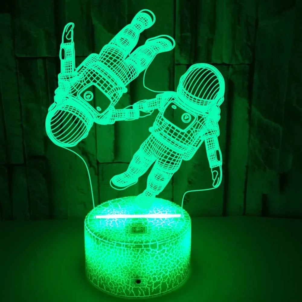 CosmicGlow - Galaktische Astronautenlampe