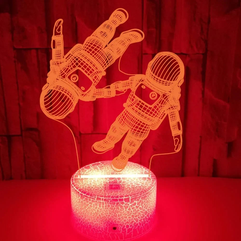 CosmicGlow - Galaktische Astronautenlampe