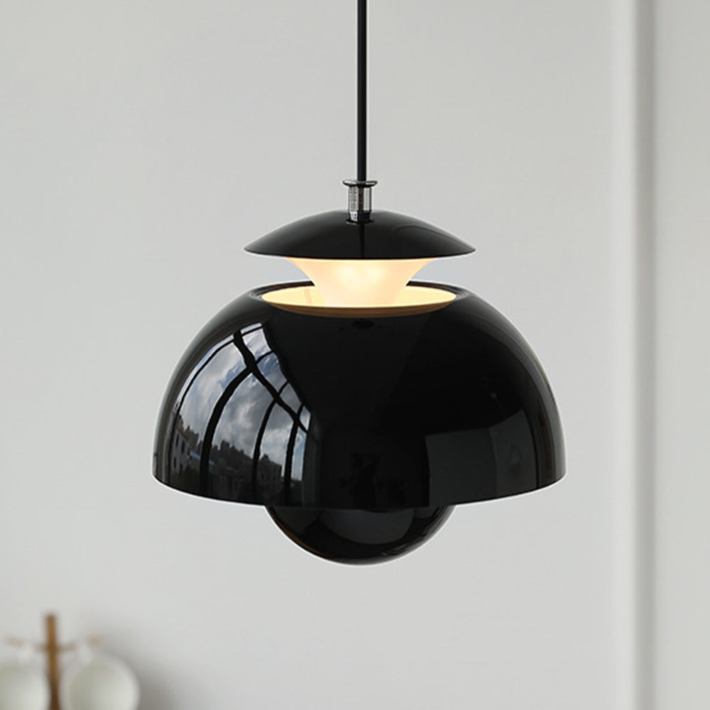 Moderne knospen-wandleuchte aus metall - LED-hängeleuchte mit verstellbarem kabel, 1 lichtquelle