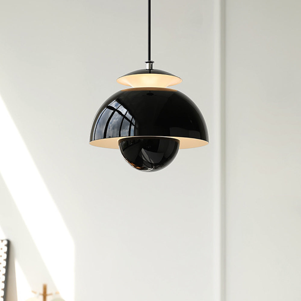 Moderne knospen-wandleuchte aus metall - LED-hängeleuchte mit verstellbarem kabel, 1 lichtquelle