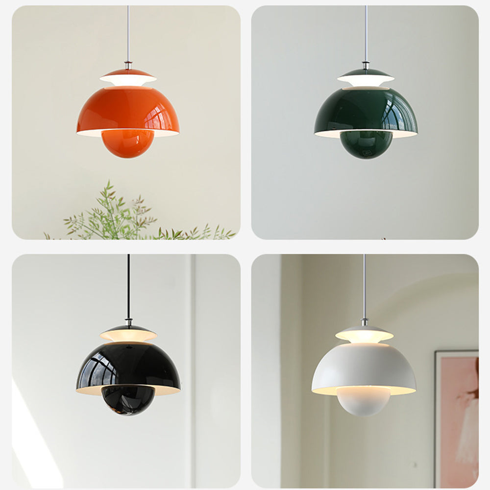 Moderne knospen-wandleuchte aus metall - LED-hängeleuchte mit verstellbarem kabel, 1 lichtquelle
