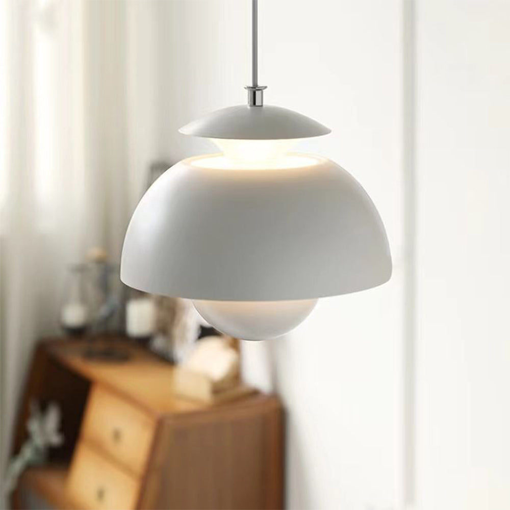 Moderne knospen-wandleuchte aus metall - LED-hängeleuchte mit verstellbarem kabel, 1 lichtquelle