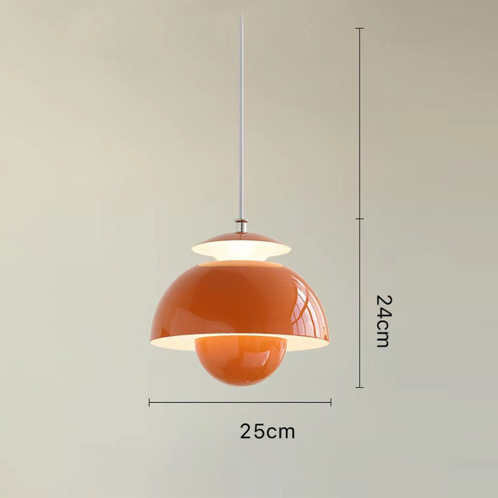 Moderne knospen-wandleuchte aus metall - LED-hängeleuchte mit verstellbarem kabel, 1 lichtquelle