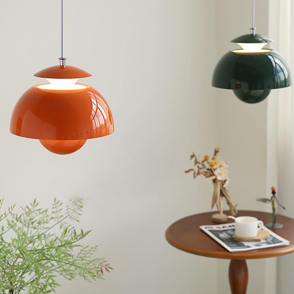 Moderne knospen-wandleuchte aus metall - LED-hängeleuchte mit verstellbarem kabel, 1 lichtquelle