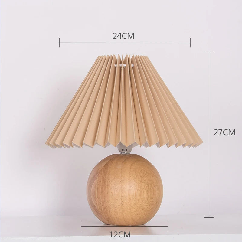 Antique Pleated - Vintage Tischlampe mit Plissee