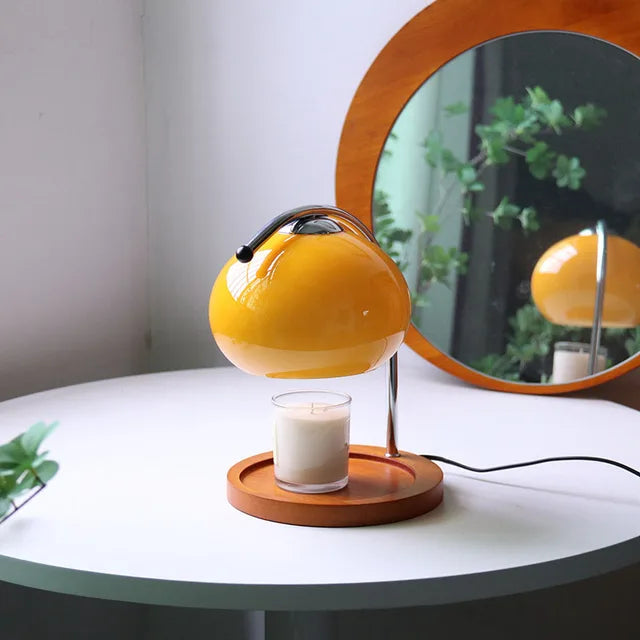 HeritageGlow - Vintage Glas Tischlampe