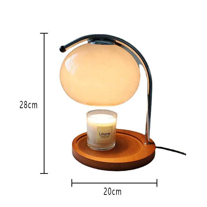 HeritageGlow - Vintage Glas Tischlampe