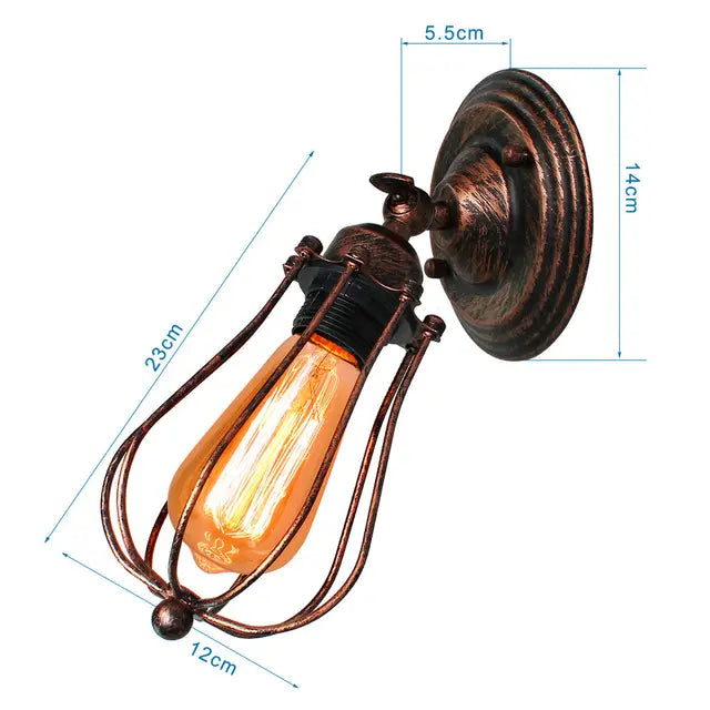 IndustrialCharm - Vintage Loft Wandleuchter