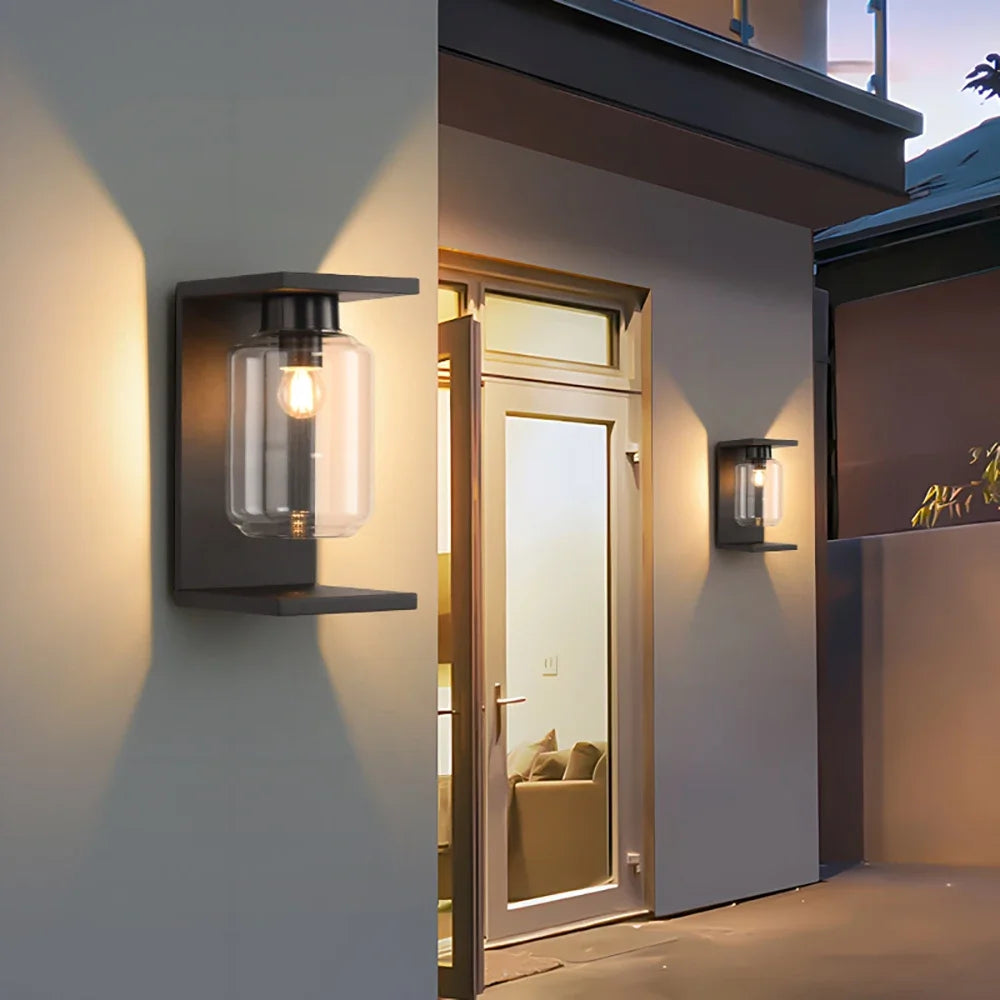 TimelessGlow - Klassische solarbetriebene Edison-Wandleuchte