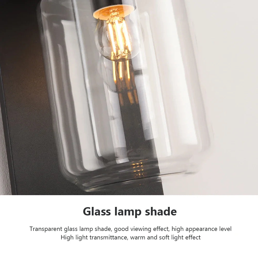 TimelessGlow - Klassische solarbetriebene Edison-Wandleuchte