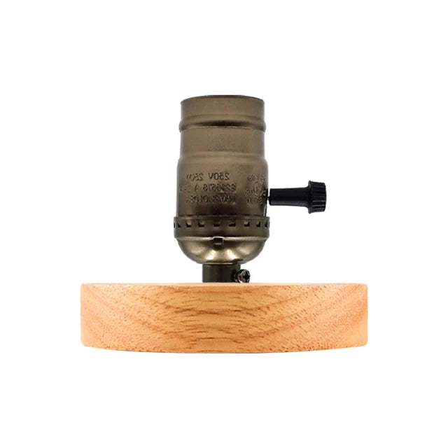 WoodWhimsy - Retro Holz Dekoration Lampe