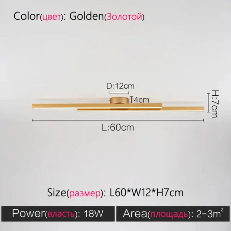 ModernityGlow - Minimalistische Wohnzimmer-Deckenleuchte