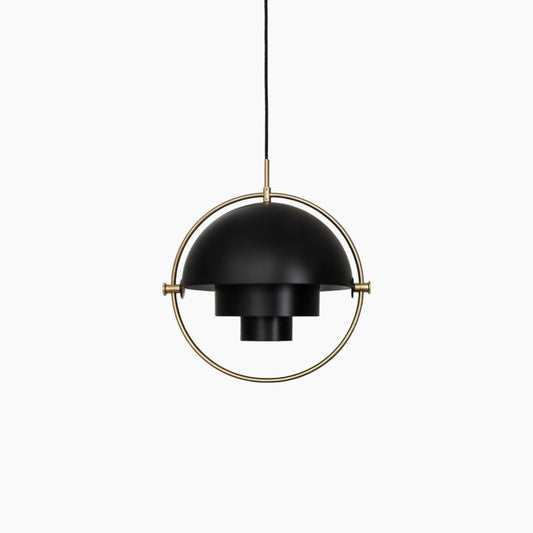 Moderne eisen glas pendelleuchte