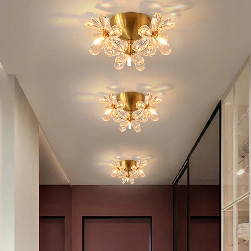 Moderne Kristall-LED-Deckenleuchte