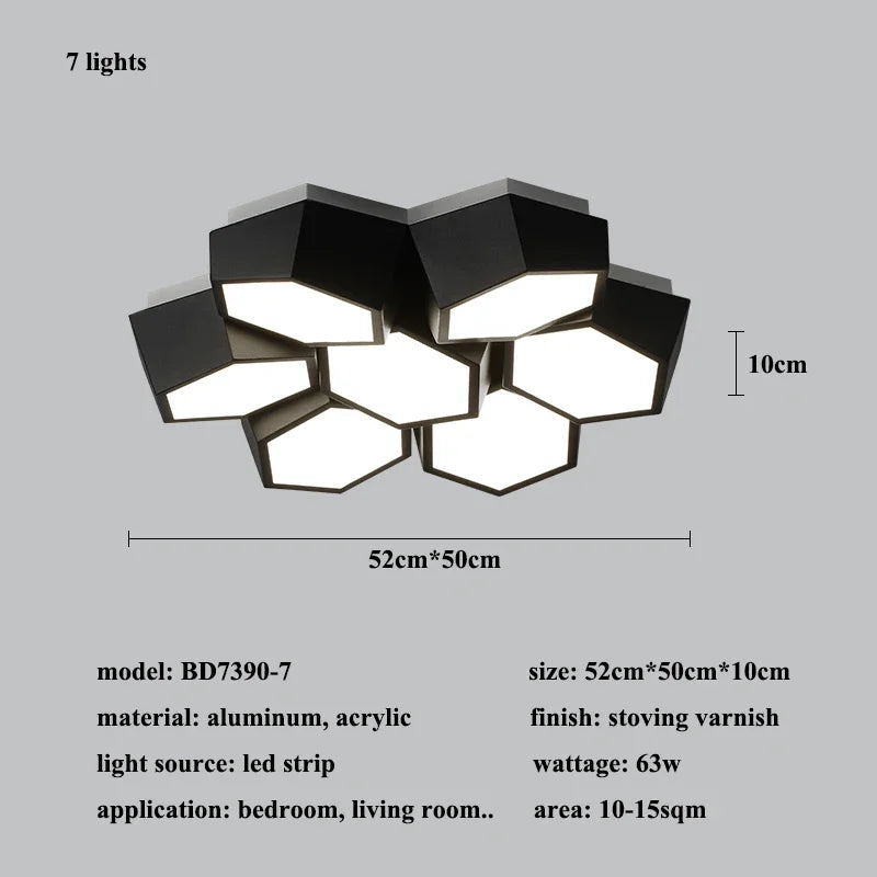 Moderne Geometrie LED-Deckenleuchte