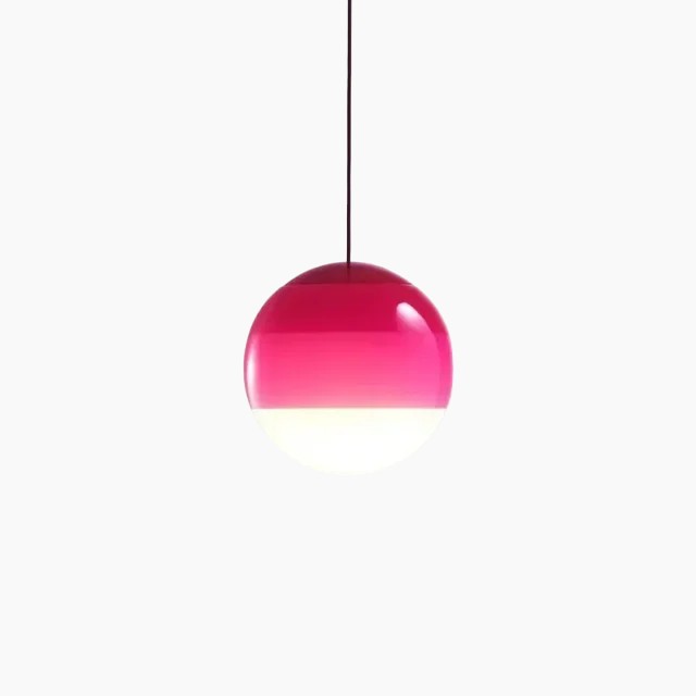 Moderne led-pendelleuchte, dimmbar, gebürstetes nickel, e27, glas-stein